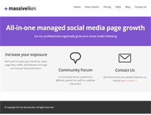 Tablet Screenshot of massivelikes.com